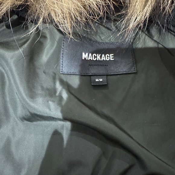 ADALI-F Down coat with natural fur Signature Mackage Collar - Picture 5 of 7